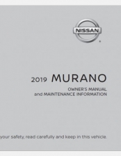 NISSAN MURANO 2019 OWNERS MANUAL